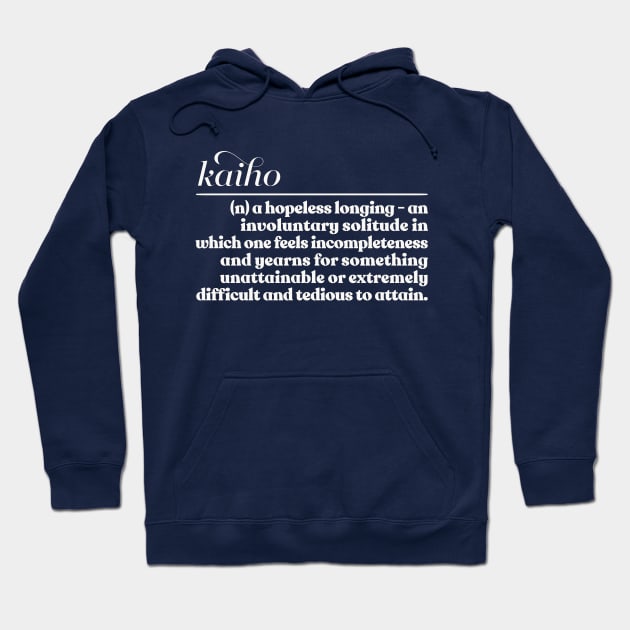 Kaiho / Cute Japanese Phrase Typography Design Hoodie by DankFutura